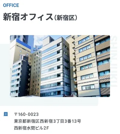 株式会社スキルペイの運営元は住所だけ借りる建物