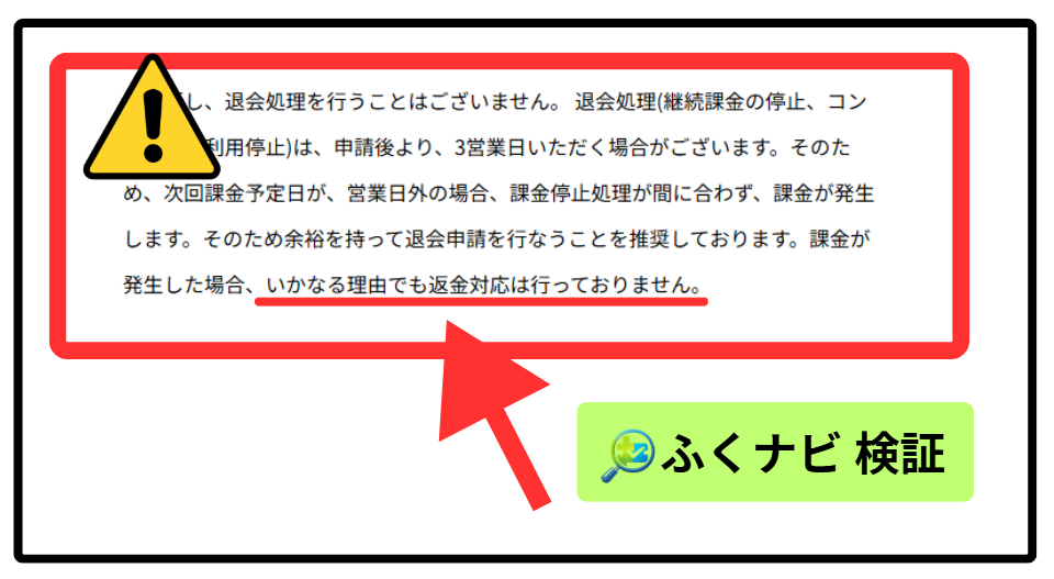 ETERNALは返金できない