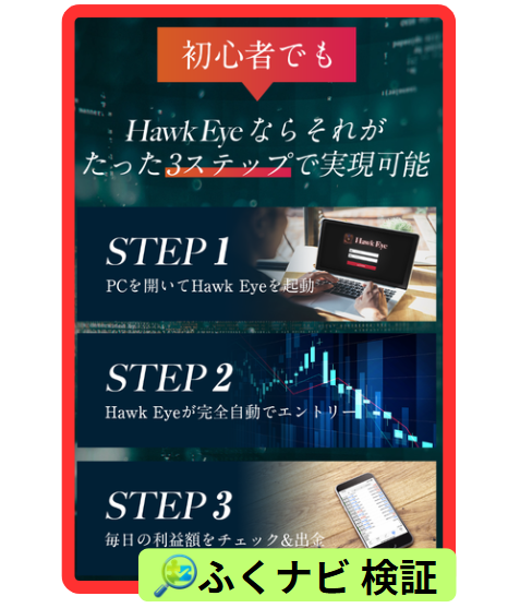 ホークアイの3ステップ