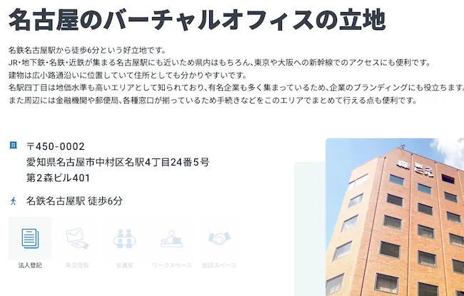 ルナワークの所在地はバーチャルオフィスか