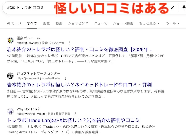 トレラボの口コミ