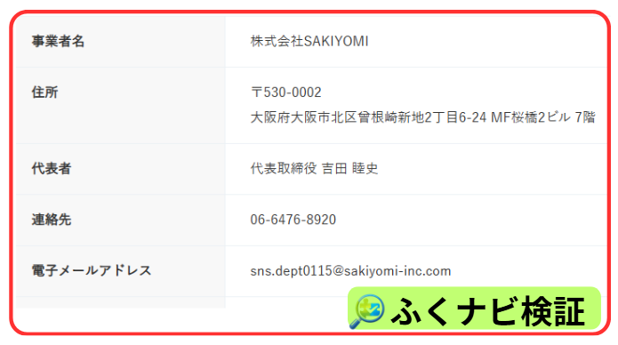 株式会社SAKIYOMIの会社情報
