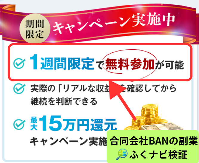 合同会社BANの副業1週間無料トライアル