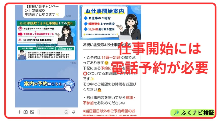 株式会社ライフの副業の電話予約案内