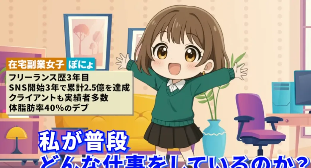 在宅副業女子ぽにょ
